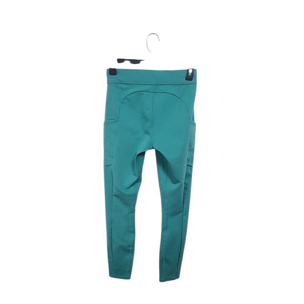 Alo Yoga Womens Teal Drawstring Athletic Leggings with Pockets Size S RN87370‎